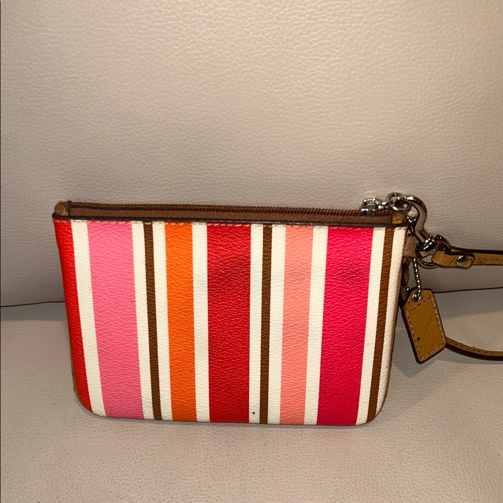 REHAB-Coach Multicolor Striped Wristlet - Picture 4 of 7